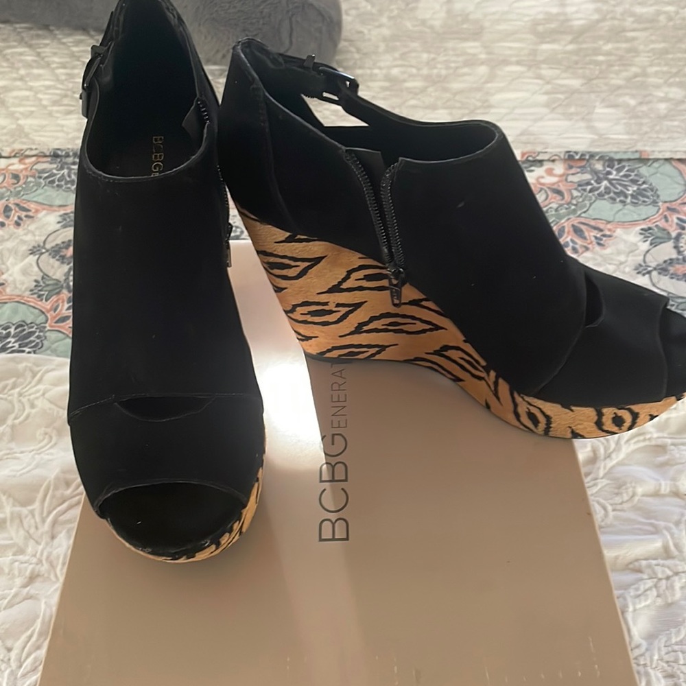 BCBG Wedge Ankle Boots